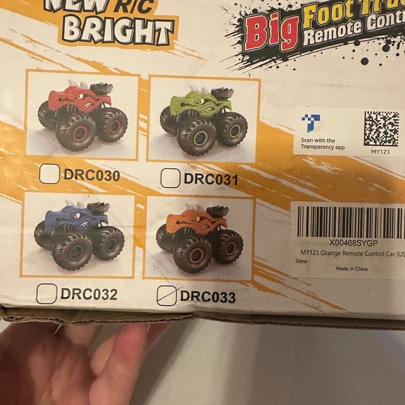 Yellow and black Big Foot Truck Remote Control Toy - Picture 2 of 3